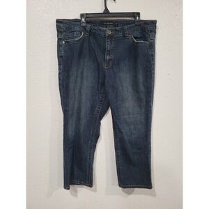 Calvin Klein Jeans Womens Dark‎ Wash Denim Jeans Pants Plus Size 20W #C